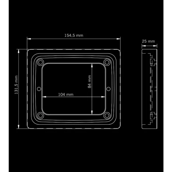 Strands slim taillight Frame Enkel voor LED achterlichten - Afbeelding 2