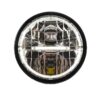 FULL LED VERSTRALER ROND 230mm 12/24v MET RING & STREEP ALS STADSLICHT